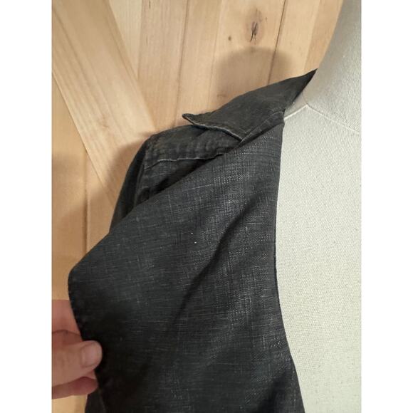 Cabi | Women's Coated Linen Moto Jacket Dark Brown | Size Medium - Picture 10 of 16